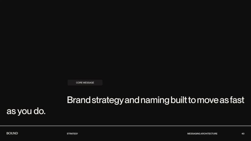 Brand strategy document — Naming Strategy